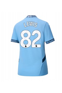 Fotbalové Dres Manchester City Rico Lewis #82 Dámské Domácí Oblečení 2024-25 Krátký Rukáv